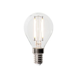 E14 stmívatelná LED žárovka P45 čiré sklo 3W 250 lm 2700K