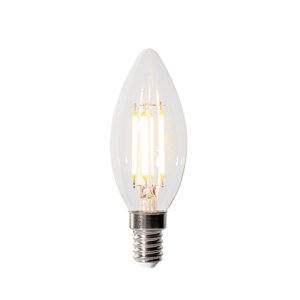 E14 3-stupňová stmívatelná LED žárovka B35 čirá 4W 450 lm 2700K