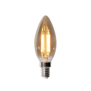 E14 stmívatelná LED žárovka B35 kouřová 4W 300 lm 2200K