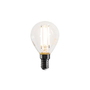 Stmívatelné LED vláknové žárovky E14 G45 čiré 4W 470lm 2700K