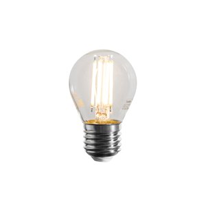 Stmívatelné LED vláknové žárovky E27 G45 čiré 4W 470lm 2700K
