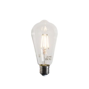 LED vláknové žárovky E27 ST64 čiré 4W 470lm 2700K
