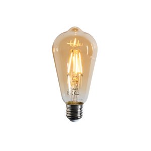 Stmívatelné LED vláknové žárovky E27 ST64 zlaté 4,5 W 450 lm 2200 K