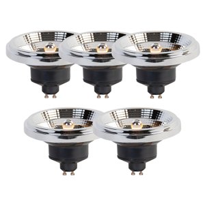 Sada 5 LED žárovek GU10 s 3stupňovým stmíváním Dim-to-Warm AR111 11W 620lm 2000-3000K