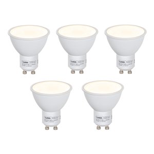 Sada 5 LED žárovek GU10 se snímačem soumraku 5W 380lm 3000K