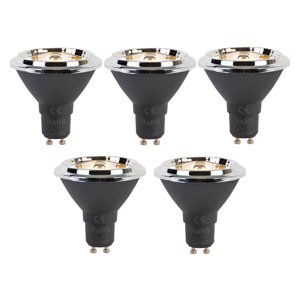 Sada 5 stmívatelných LED žárovek GU10 AR70 6W 450lm 2700K
