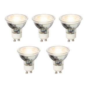 Sada 5 stmívatelných LED žárovek GU10 4W 300lm 2700K