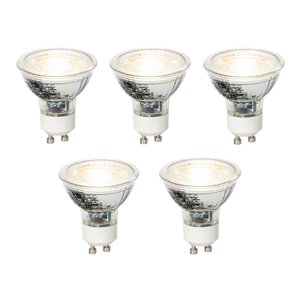 Sada 5 stmívatelných LED žárovek GU10 4W 310lm 3000K