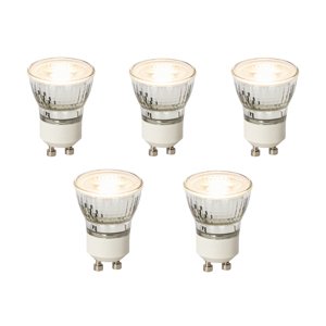 Sada 5 stmívatelných LED žárovek GU10 35 mm 4W 200 lm 2700K