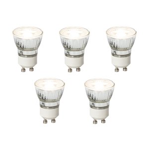 Sada 5 stmívatelných LED žárovek GU10 35mm 4W 200lm 3000K