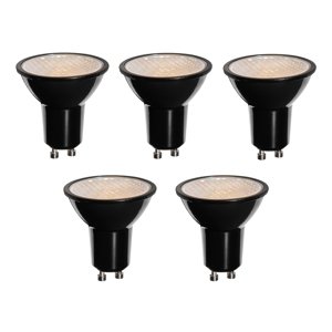 Sada 5 stmívatelných LED žárovek GU10 50 mm Honey Rate 6W 400 lm 3000K
