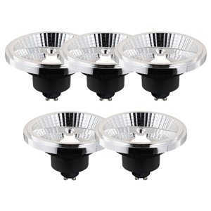 Sada 5 ks Chytrá stmívatelná LED žárovka GU10 AR111 10W 700lm 2200-6500K