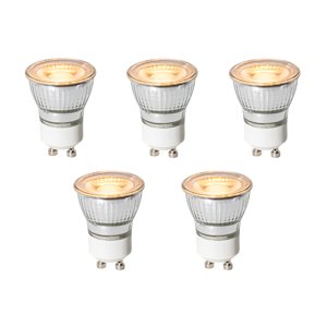 Sada 5 stmívatelných LED žárovek GU10 35 mm 4W 200 lm 2200K