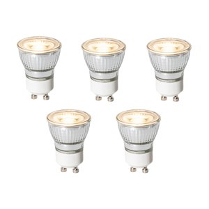 Sada 5 ks GU10 3-staps dimbaar LED lamp 3,5 cm 4W 270 lm 3000K