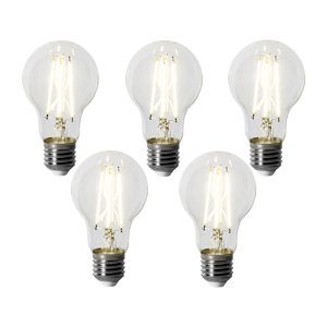 Sada 5 ks E27 dimbare LED lamp A60 6W 500 lm 4000K