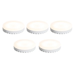 Sada 5 GX53 3-stupňových stmívatelných LED žárovek 9W 900 lm 3000K