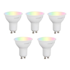 Sada 5 ks Chytré stmívatelné LED žárovky GU10 50 mm Opal 4,7 W 400 lm 2700–6500 K