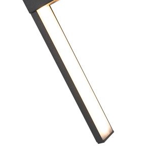 Moderní venkovní nástěnné svítidlo černé vč. LED IP54 - Jamal