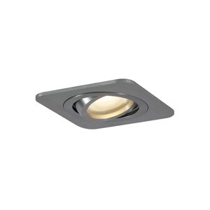 Kulaté zapuštěné bodové svítidlo Gunmetal GU10 50mm nastavitelné IP44 - Alberto