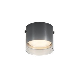 Moderní přisazený reflektor Gunmetal se sklem - Drain