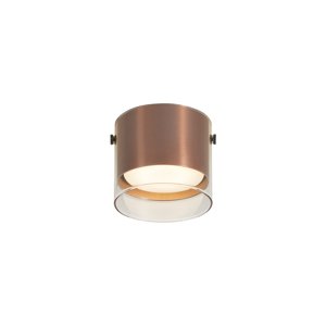 Moderní přisazený reflektor tmavý bronz se sklem - Drain