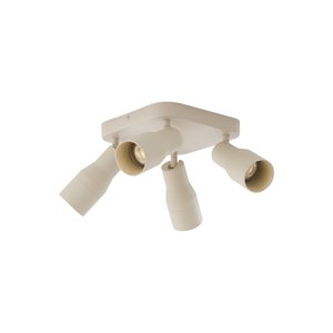 Stropní bodové světlo čtvercové béžové GU10 50 mm 4-světlo - Stanley