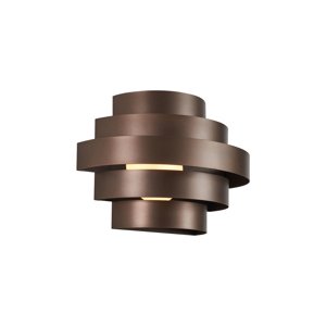 Moderní nástěnné svítidlo bronzové vč. LED s 3-stupňovým stmíváním - Lines