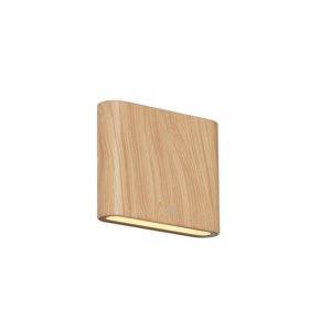 Skandinávské venkovní nástěnné svítidlo dřevěné 11,5 cm vč. LED IP65 - Batt