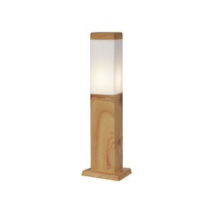 Moderní venkovní stojací lampa ocelová s potiskem dřeva 45 cm IP44 - Malois