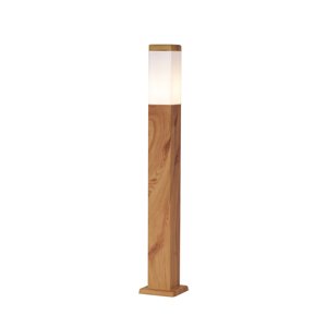 Moderní venkovní stojací lampa ocelová s potiskem dřeva 80 cm IP44 - Malois