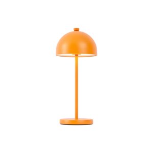 Stolní lampa oranžová vč. LED IP54 dobíjecí s nabíjecí stanicí - Squirrel