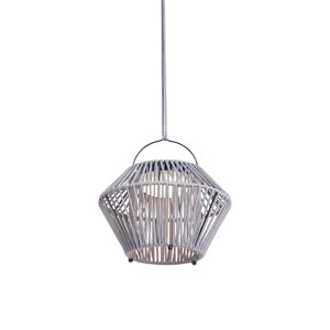 Bohemian stolní lampa šedá vč. LED 3-stupňové stmívatelné IP54 solární dobíjecí - Duco