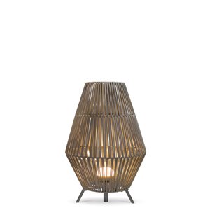 Stojací lampa Taupe sintegrovaným stmívatelným LED osvětlením, IP54, dobíjecí sdálkovým ovládáním - Conta