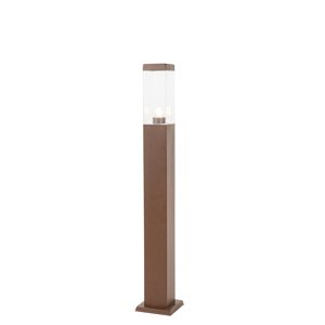 Chytré venkovní sloupkové svítidlo rezavě hnědé 80 cm vč. WiFi P45 - Malios