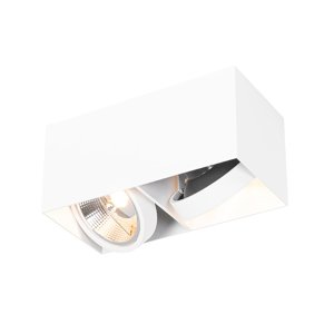 Chytrý reflektor bílý obdélníkový 2-světelný vč. 2 Wifi GU10 111mm - Box