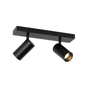 Chytrý stropní reflektor černý nastavitelný 2-světla vč. 2 Wifi GU10 50mm - Jeana Luxe